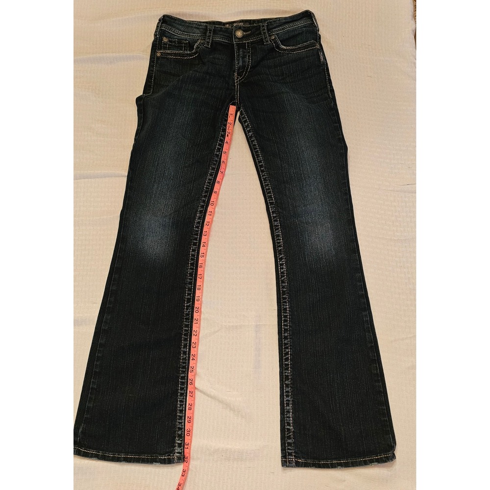 Silver Jeans Suki Surplus Women 29x34 Dark Wash Bootcut Mid Rise - Picture 7 of 7